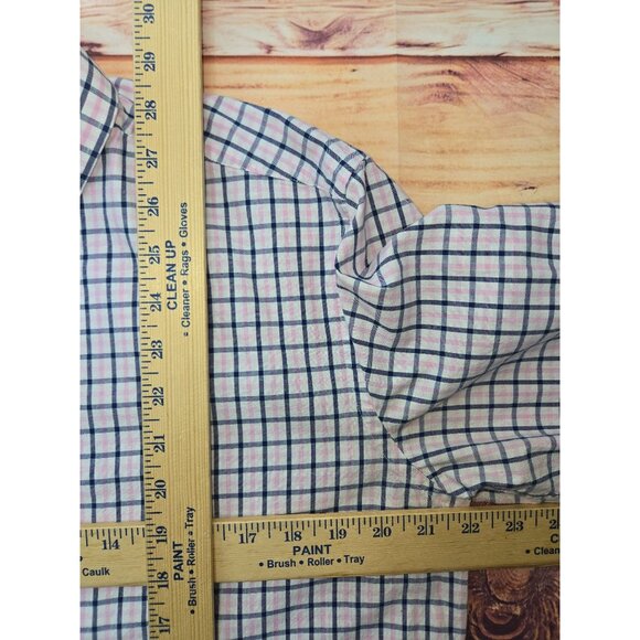 Givenchy Mens Modern Fit Long Sleeve Plaid Shirt Large - Picture 8 of 8